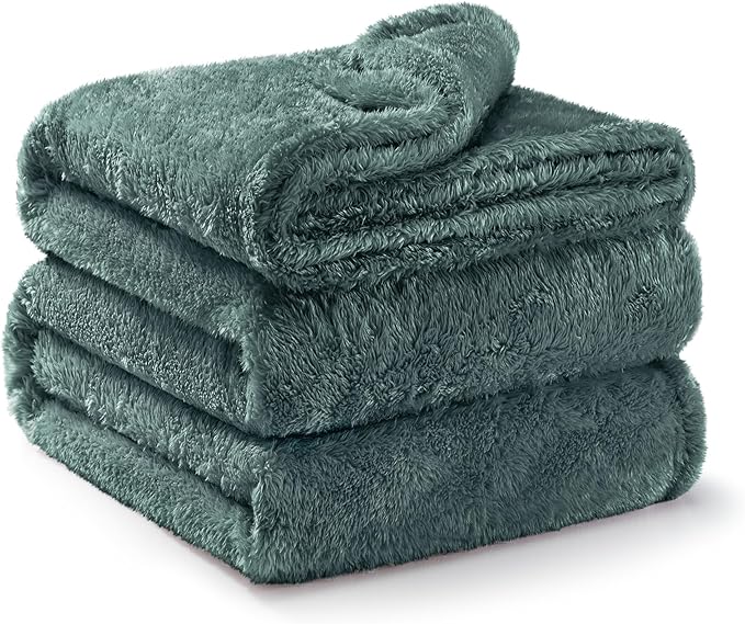 Exclusivo Mezcla Plush Fuzzy Fleece Bed Blanket King Size, Super Soft, Fluffy - Image 4