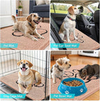 OLANLY Dog Door Mat for Muddy Paws 48x30, Paw Print Design, Absorbs Moisture - Image 7