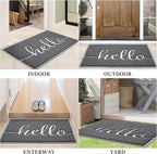 BeneathYourFeet Door Mat, Welcome Mat Low Profile Front Doormat Non Slip Mats - Image 7