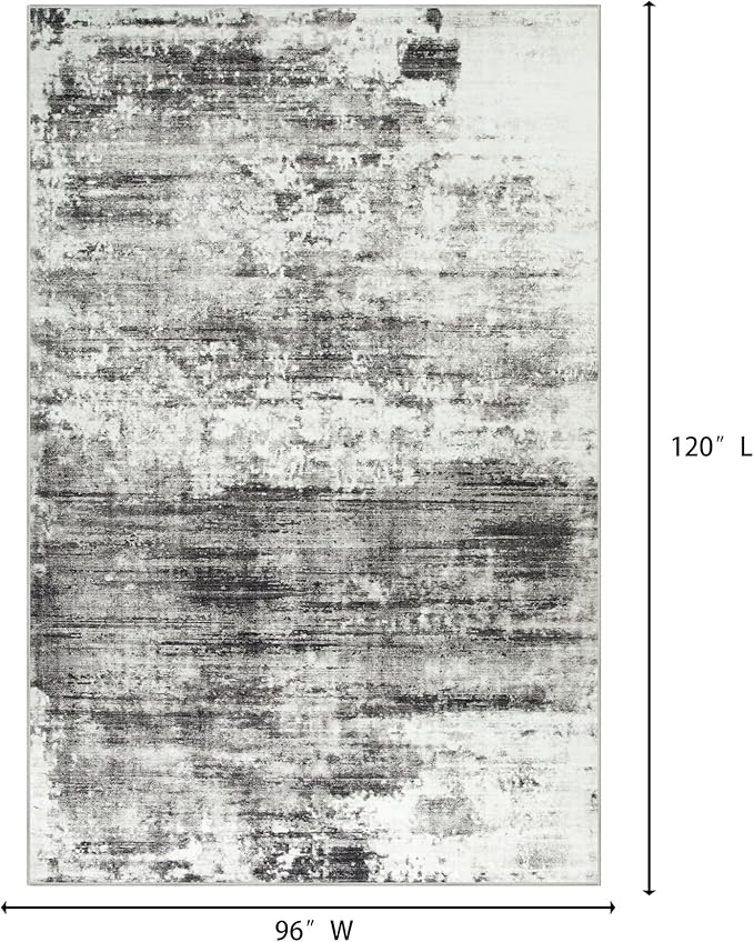 8x10 Area Rugs Washable Rug: Large Modern Abstract Living Room Rug Soft - Image 2