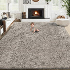 8x10 Area Rugs for Living Room: Fluffy Shag Soft Washable Rug Large Fuzzy Plush by VECARF