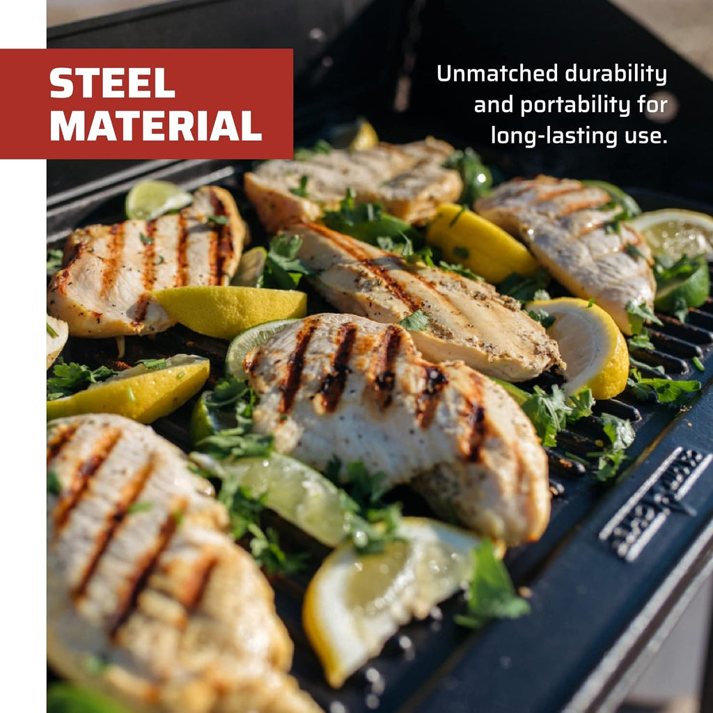 Camp Chef Cast Iron Griddle - 14 x 16, Non-Stick Grill/Griddle Sides