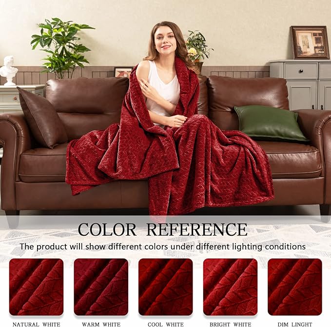 inhand Fleece Throw Blanket, Super Soft Fuzzy Blanket - Image 5