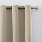 LEMOMO Beige Thermal Blackout Curtains/38 x 63 Inch/Set of 2 Panels Room - Image 6
