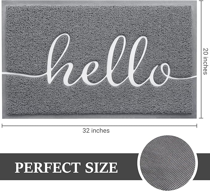 BeneathYourFeet Door Mat, Welcome Mat Low Profile Front Doormat Indoor Outdoor - Image 3