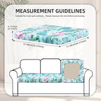 8Pcs Stretch Patio Cushion Covers, Outdoor Couch Covers Replacement, Outdoor - Image 2