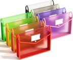 ABC life 6 Pack Plastic File Folder, Colorful File Folder Organizer