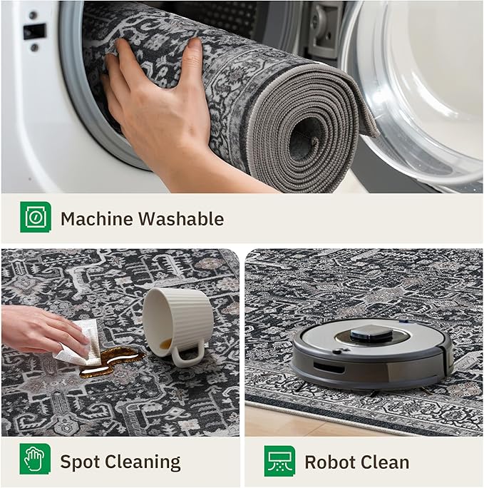 Washable 2x8 Runner Rug - Image 4