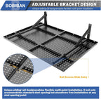 2 Pack Garage Wall Shelving, 2x3ft Heavy Duty Wall Shelves, Black