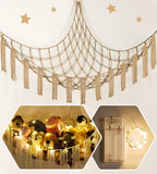 RelaxScene Stuffed Animal Storage Hammock Corner X-Large with LED Light - Baby Hammock Hanging Holder Plushies Net for Stuff Animals Organizer - Cute Room Decor Aesthetic Kids Toddler Nursery Bedroom