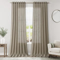 Extra Long Mocha Curtains 2 Panels 102 Inches Long by Nanspring