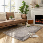 Ashler faux fur rug, Fluffy Shaggy Area Rug Ultra Soft 3 x 5 Feet Rectangle Fur - Image 3