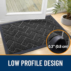 OLANLY Front Door Mat Indoor Outdoor Entrance, Waterproof All-Season, - Image 4