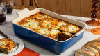 Le Creuset Stoneware Heritage Deep Rectangular Lasagna Dish, 6.75 qt., Oyster