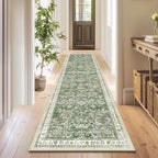 Yamaziot Washable Runner Rug 2x6 – Non Slip Boho Floral Hallway Runner Rug - Image 8