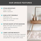 Hazo Haus Boho Bathroom Rug 2x5 Runner, Neutral Farmhouse Kitchen Rugs - Image 7