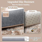 Amdrebio Tie-Dyed Beige Tan Round Area Rug 4Ft - Image 6
