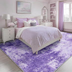 Washable Area Rugs 10'x14 Non-Slip Modern Abstract Soft - Image 2