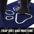 Smiry Dog Door Mat for Muddy Paws, Absorbent Dirt Trapper Non Slip Quick Dry - Image 2