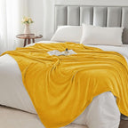 BEDELITE Fleece Blanket Yellow Throw Blanket - Image 6
