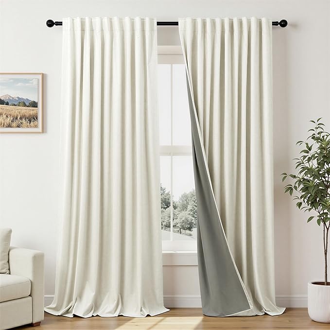 Extra Wide 70 Inch Blackout Curtains 96 Inches Long by Pitalk
