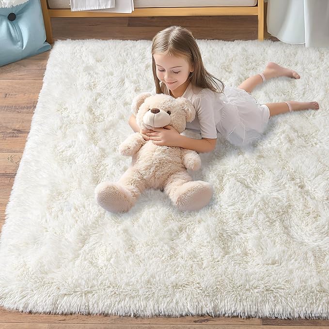 Pionblank Large Area Rug for Living Room 10x14, Fuzzy Modern Shag Rug, Fluffy - Image 7