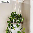 2 Pack Plant Hanger Indoor, Hanging Plant Shelf (12" + 10")