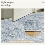 6x9 Area Rug for Living Room Washable 6x9 Non-Slip Modern Rugs for Bedroom - Image 6