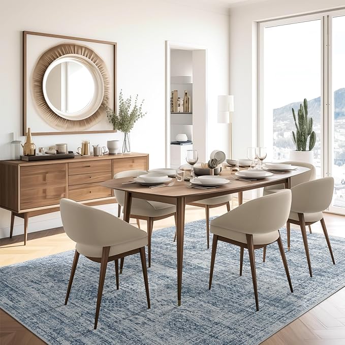 6x9 Area Rug for Living Room Washable 6x9 Non-Slip Modern Rugs for Bedroom - Image 7