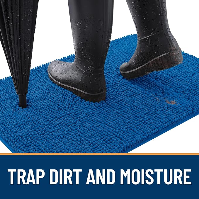 OLANLY Dog Door Mat for Muddy Paws 47x20, Absorbs Moisture and Dirt, Absorbent - Image 2