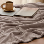 Bedsure GentleSoft Fleece Bed Blankets Queen Size Mocha Brown - Image 5