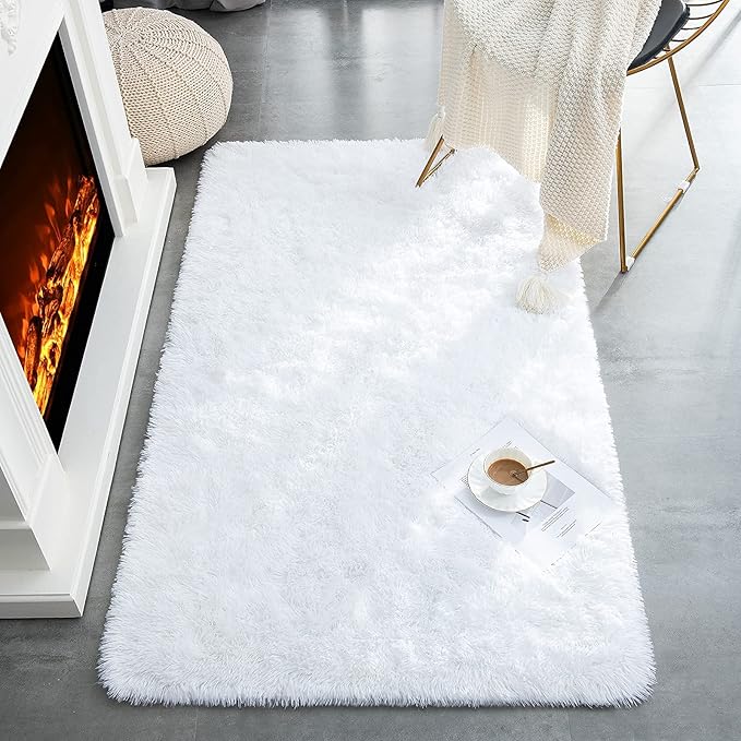 TWINNIS Super Soft Shaggy Rugs Fluffy Carpets, 4x5.9 Feet, Indoor Modern Plush - Image 8