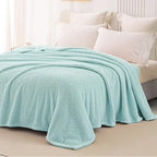 Whale Flotilla Twin Size Fuzzy Fleece Blanket - Image 4