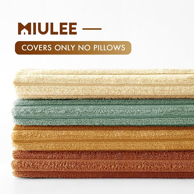 MIULEE Boho Farmhouse Throw Pillow Covers 18x18 Inch Set of 4 Summer Modern - Image 3