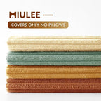 MIULEE Boho Farmhouse Throw Pillow Covers 18x18 Inch Set of 4 Summer Modern - Image 3