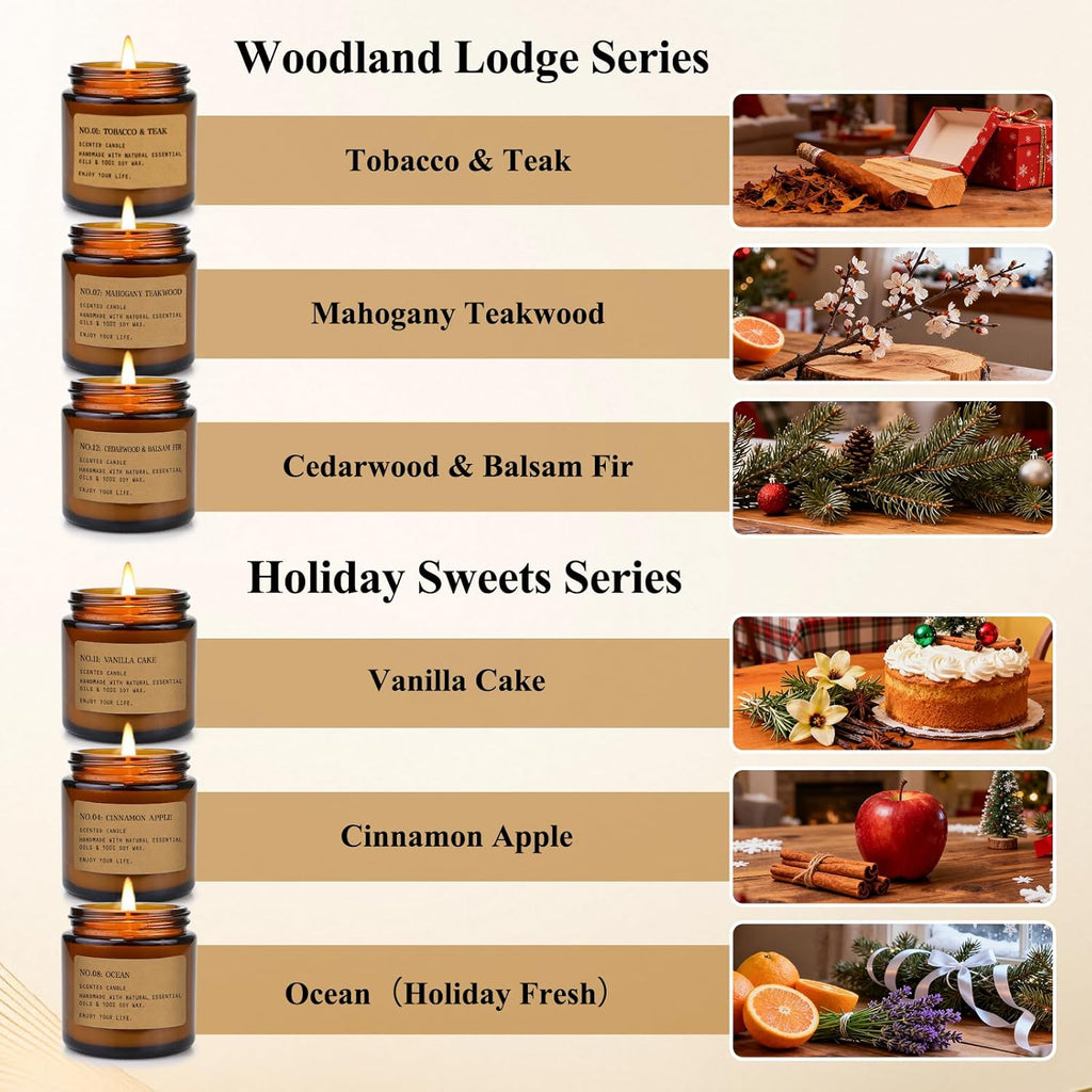 Scented Candles Gift Set,12 Pack Aromatherapy Candles for Home Scented,
