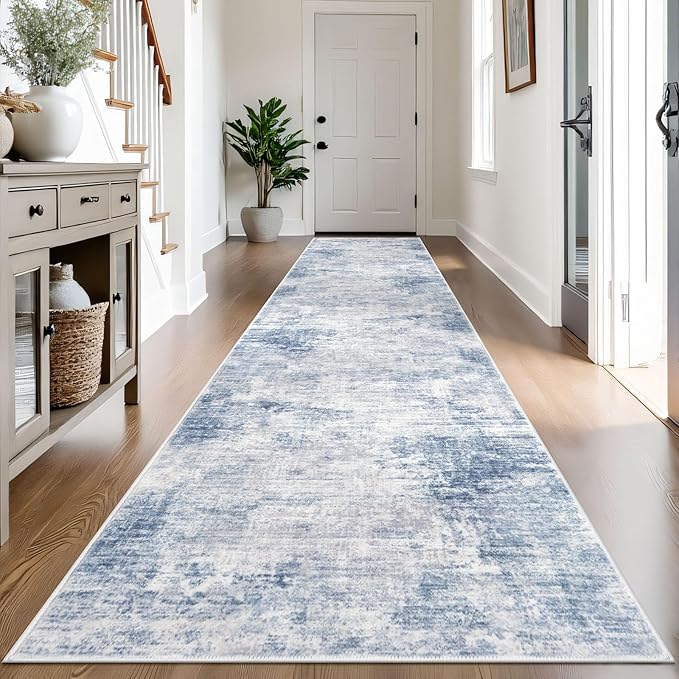 IOHOUZE Abstract Runner Rug 3x14 Ft Washable Runners by iOhouze
