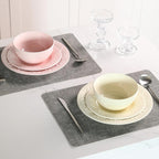 Sweejar Porcelain Dinnerware Se, Flower Plates and Bowls Set of 4