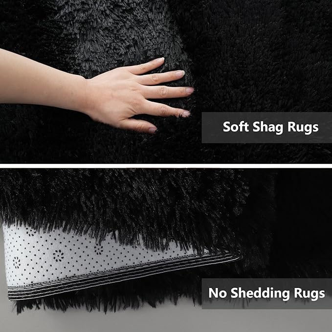 Shag Area Rugs for Bedroom Living Room, 8X10 Ultra Soft Fluffy Area Rugs for - Image 5