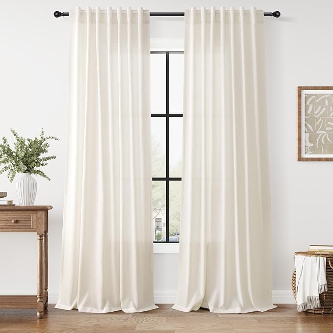 Nanspring Modern Linen Curtains by Nanspring