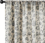 jinchan Linen Floral Curtains for Living Room - Image 9