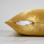 GIGIZAZA Gold Velvet Decorative Throw Pillow Covers, 18x18 Pillow Covers - Image 4