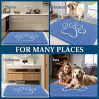 OLANLY Dog Door Mat for Muddy Paws 30x20, Paw Print Design, Absorbs Moisture - Image 8