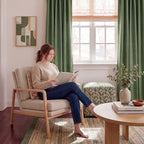 NICETOWN 100% Absolutely Blackout Linen Curtains - Image 2