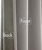 MIULEE Silver Gray Velvet Curtains 108 inches - Image 6