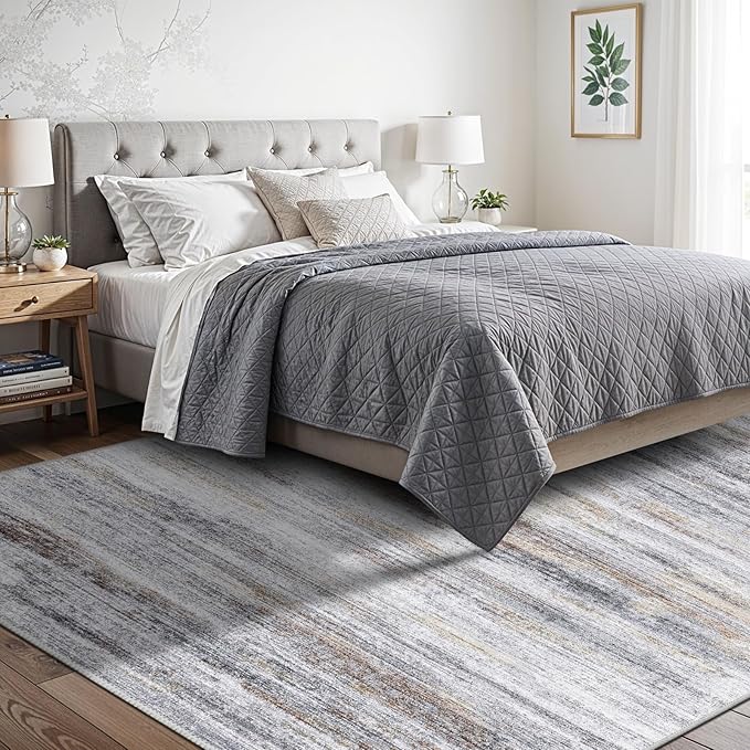 6x9 Area Rug for Living Room: Non-Slip Washable Rugs for Dining Room Bedroom - Image 2