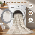 Nakagishi 8X10 Area Rugs Living Room: Washable Large Vintage Rug Neutral - Image 2
