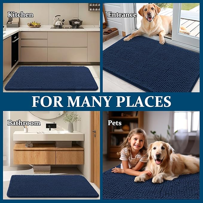 OLANLY Dog Door Mat for Muddy Paws 45x27, Absorbs Moisture and Dirt, Absorbent - Image 8