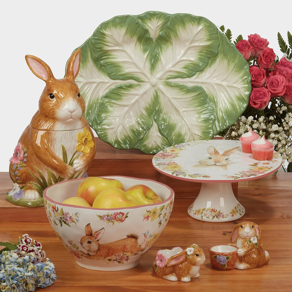Certified International Easter Garden 10.75" Dinner Plate, Set of 4, Multicolored, Large