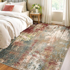Washable Area Rugs 4'x6' Non-Slip Modern Abstract Soft - Image 3